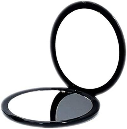 Magnifying Compact Cosmetic Mirror- Elegant Compact Pocket Makeup Mirror, Handheld Travel Makeup Mirror with Powerful 10X Magnification and 1X True View Mirror for Travel or Your Purse