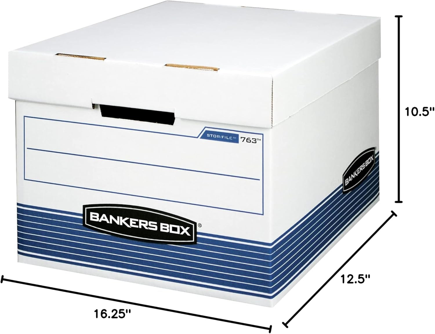 STOR/FILE Medium-Duty Storage Boxes, Fastfold, Lift-Off Lid, Letter/Legal, Value Pack of 30 (0076316)